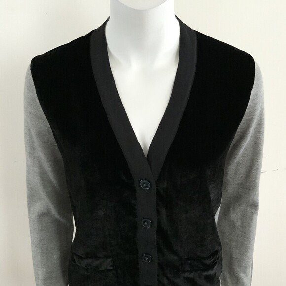 J. Crew Two Toned Sweater Long Sleeve Button Front FLAWED S - Picture 4 of 14